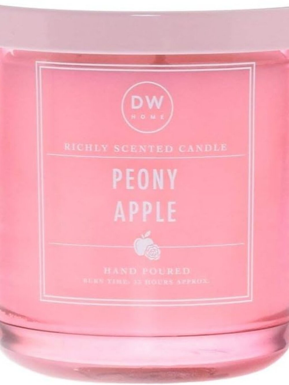 DW Home Single Wick Peony Apple Scented Candle